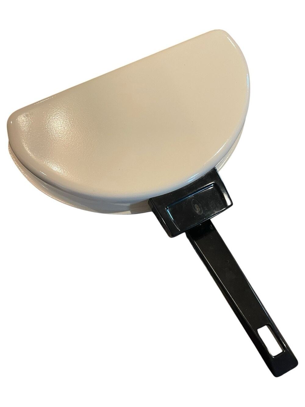 Vintage Cream Black Hinged Dual Omelet Sandwich Pan Stovetop Cooker